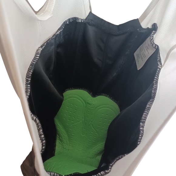 PERFORMANCE White Black One Piece Cycling Sleeveless Romper Large - Picture 3 of 9